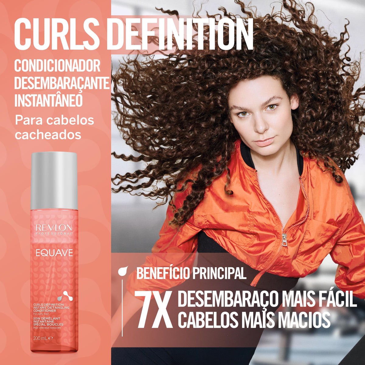 REVLON PROFESSIONAL EQUAVE ACONDICIONADOR BIFÁSICO SIN ACLARADO PARA CABELLO RIZADO 200ml