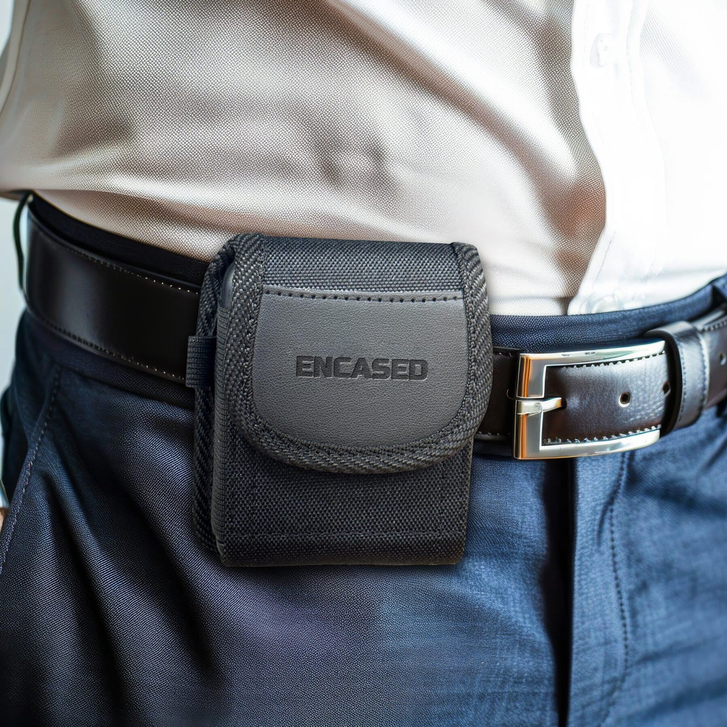 Funda con bisagra 2 en 1 para Motorola Razr Plus 2024 con protección de visualización y clip de funda, bolsa de nailon balístico para teléfono (se adapta a Moto Razr 50 Ultra)