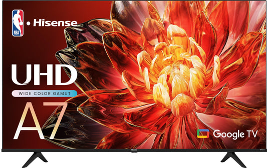 Hisense 75-Inch Class A7 Series 4K UHD Google Smart TV (75A7N, Modelo 2024) - Game Mode Plus, DTS Virtual: X, HDR 10+, Control Remoto por Voz, Chromecast Incorporado