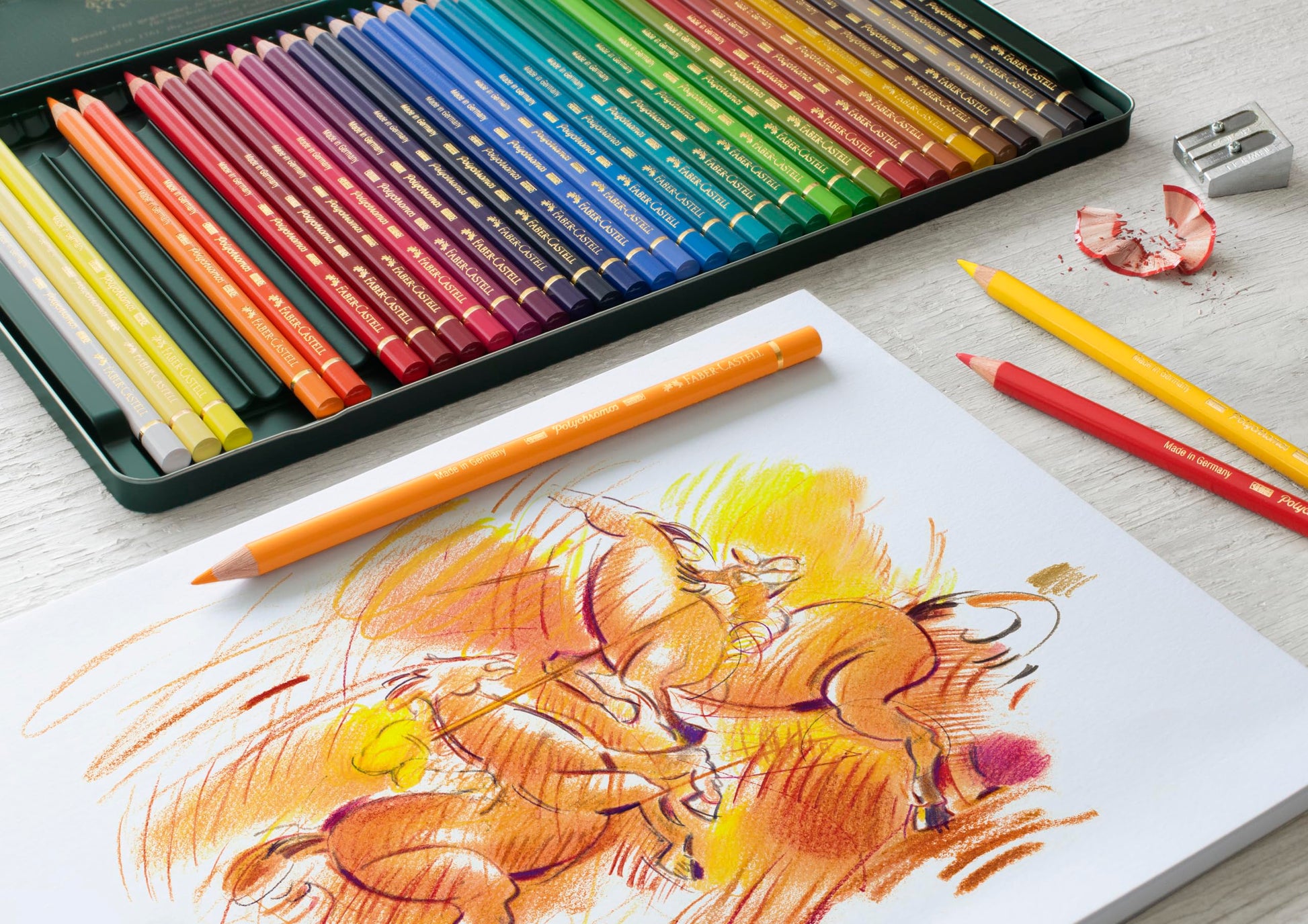Set de Lápices Polychromos Faber-Castell 60 Colores de Calidad Profesional para Arte
