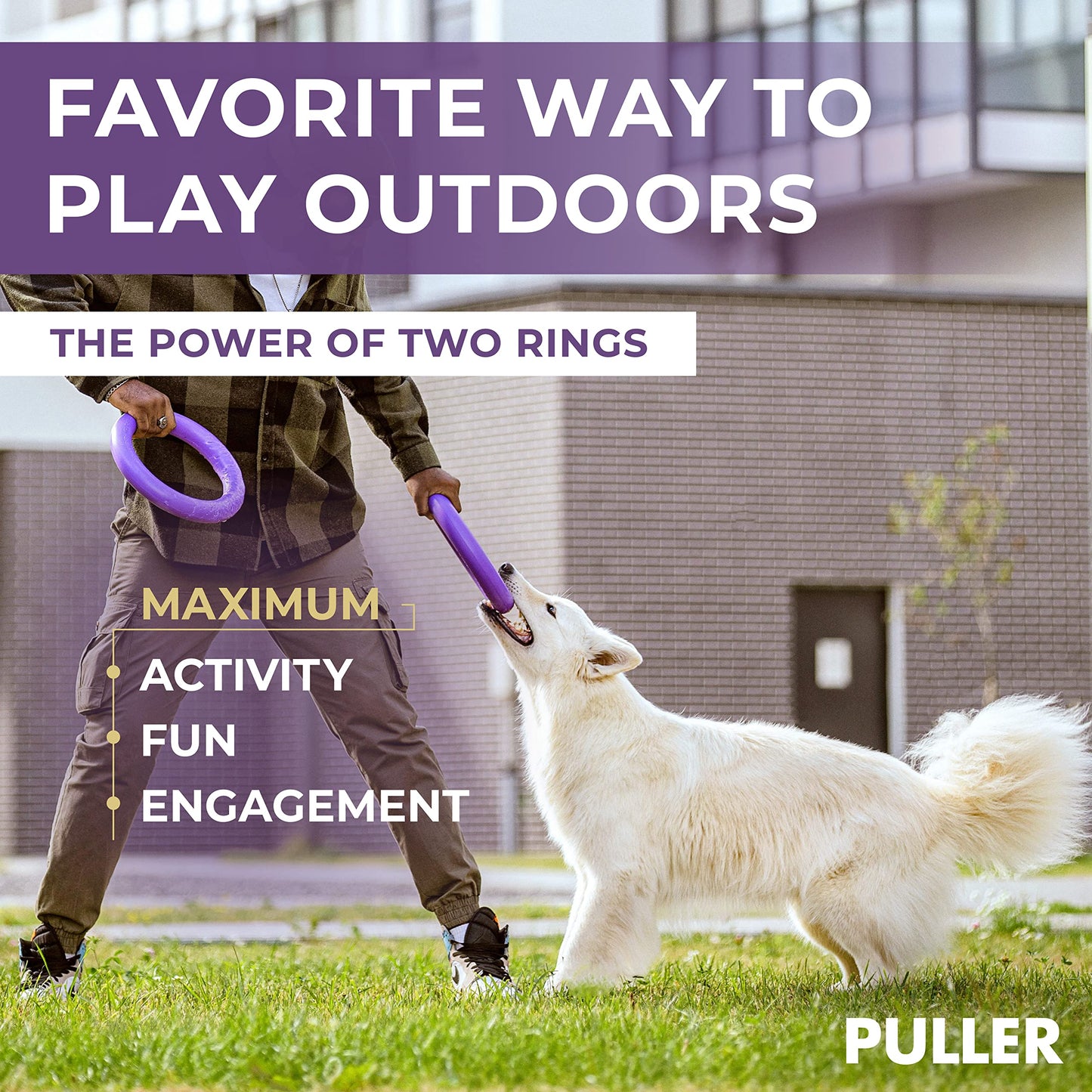 Juguete Multifuncción Puller para Perro Seguro para Dientes Material Único para Juegos de Lanzamiento y Tira y Afloja para Perros Pequeños, Medianos y Grandes