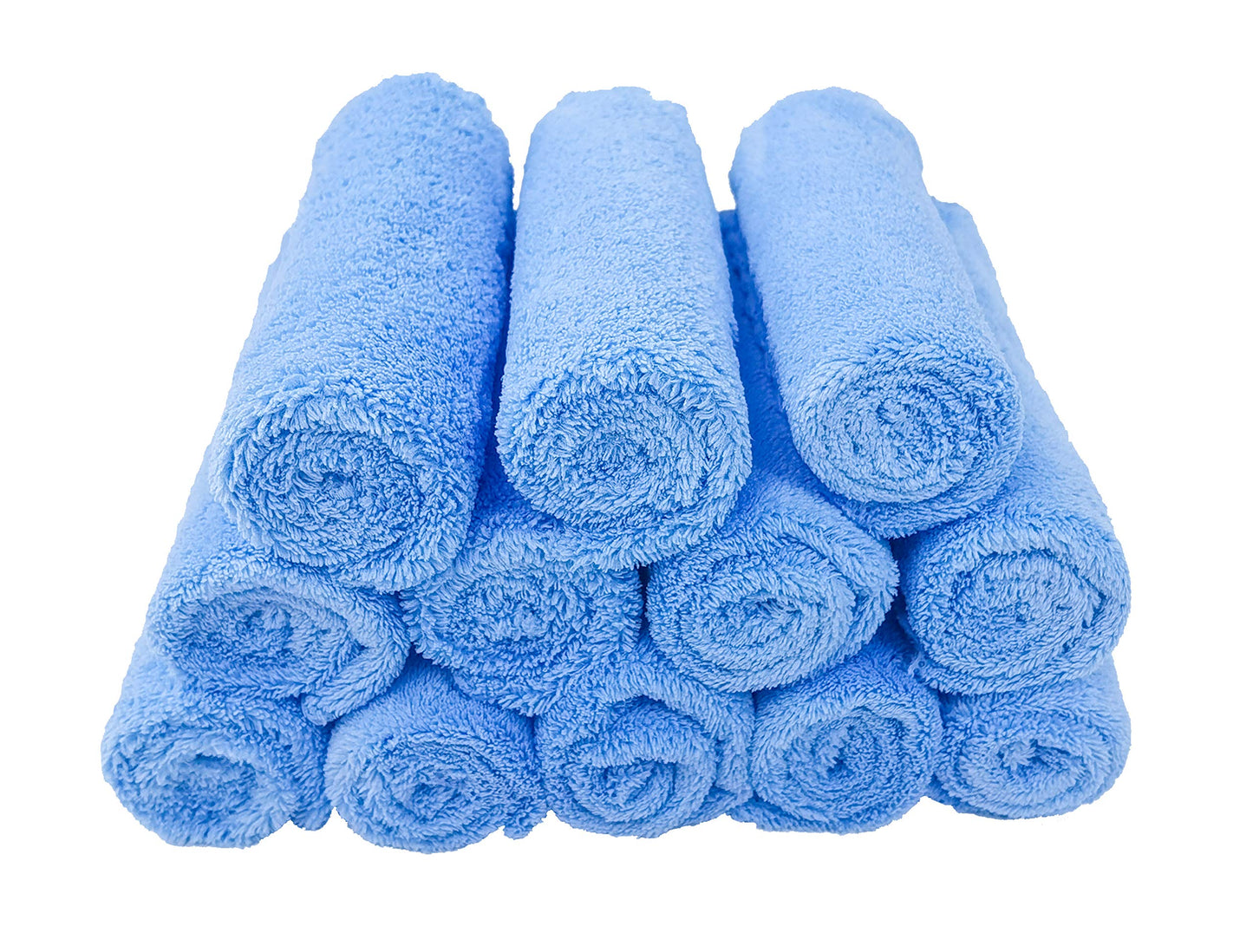 VERSAINSECT hcloths 12 Pack 12x12 Inches Microfiber Coral Fleece Extra Absorbent and Soft for Newborns, Infants and Toddlers-Grey