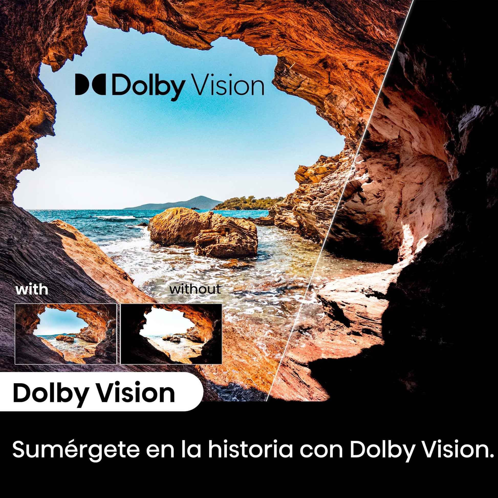 Hisense Pantalla UHD 4K de 50" 50A6NV, VIDAA Smart TV, 50 Pulgadas, Dolby Vision, Modo Juego Plus, DTS Virtual X, Control por Voz televisor, Doble Control de Volumen, (Nuevo 2024)
