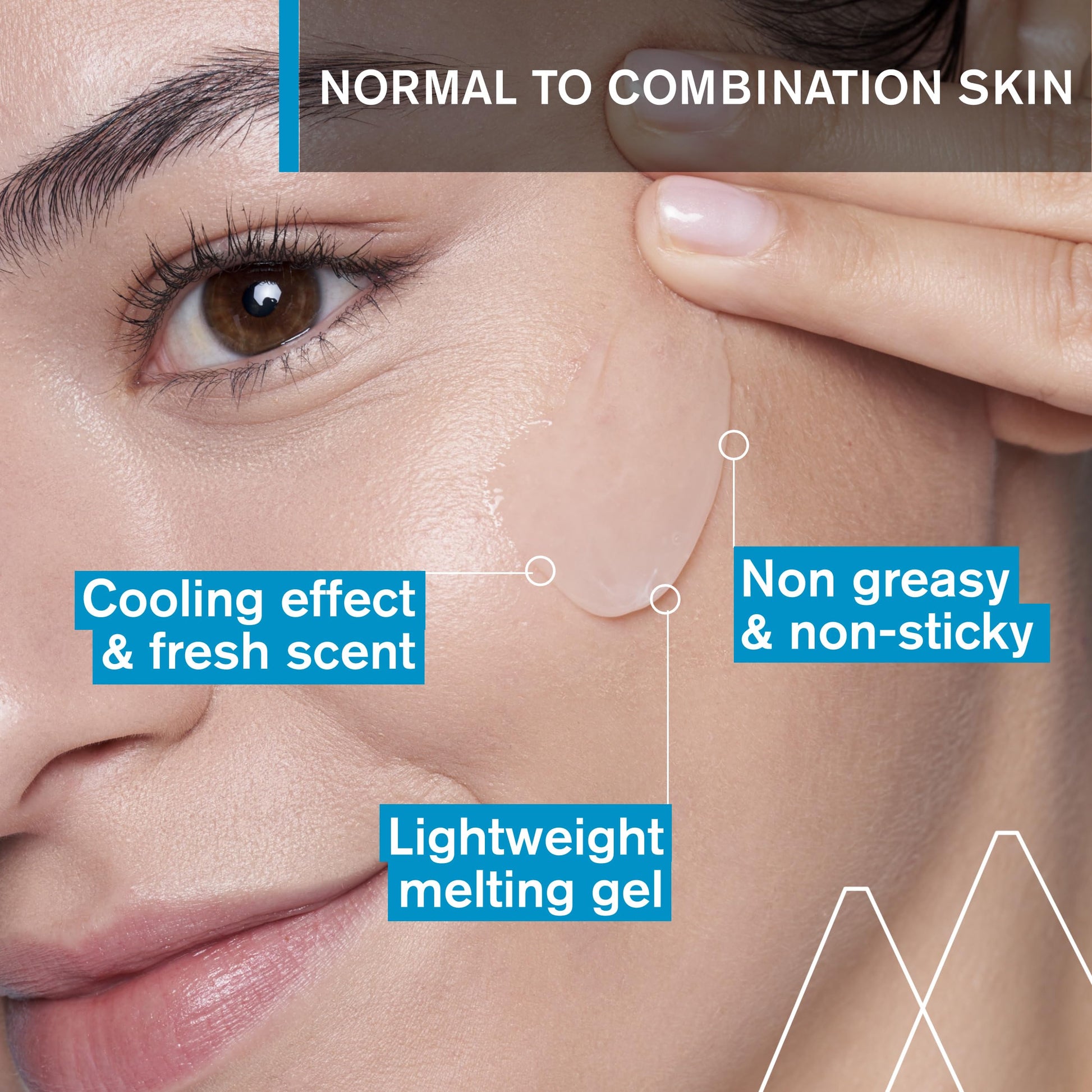 Uriage Eau Thermale gel hidratante con Ácido Hialurónico 40ml - 24H Hidratación Intensa y luminosidad. Gel facial fundente ligero y fresco para pieles normales a mixtas - Efecto refrescante y aroma fresco - No comedogénico