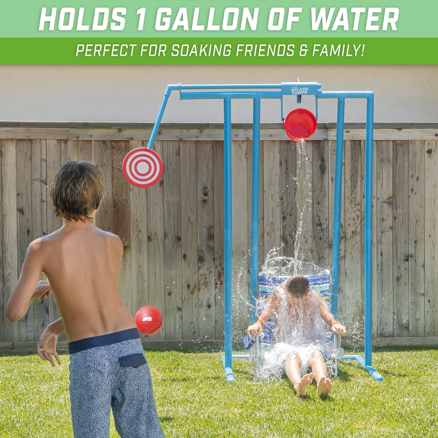 GoSports Splash Tower Water Dunk Game - Tanque de Agua para niños y Adultos