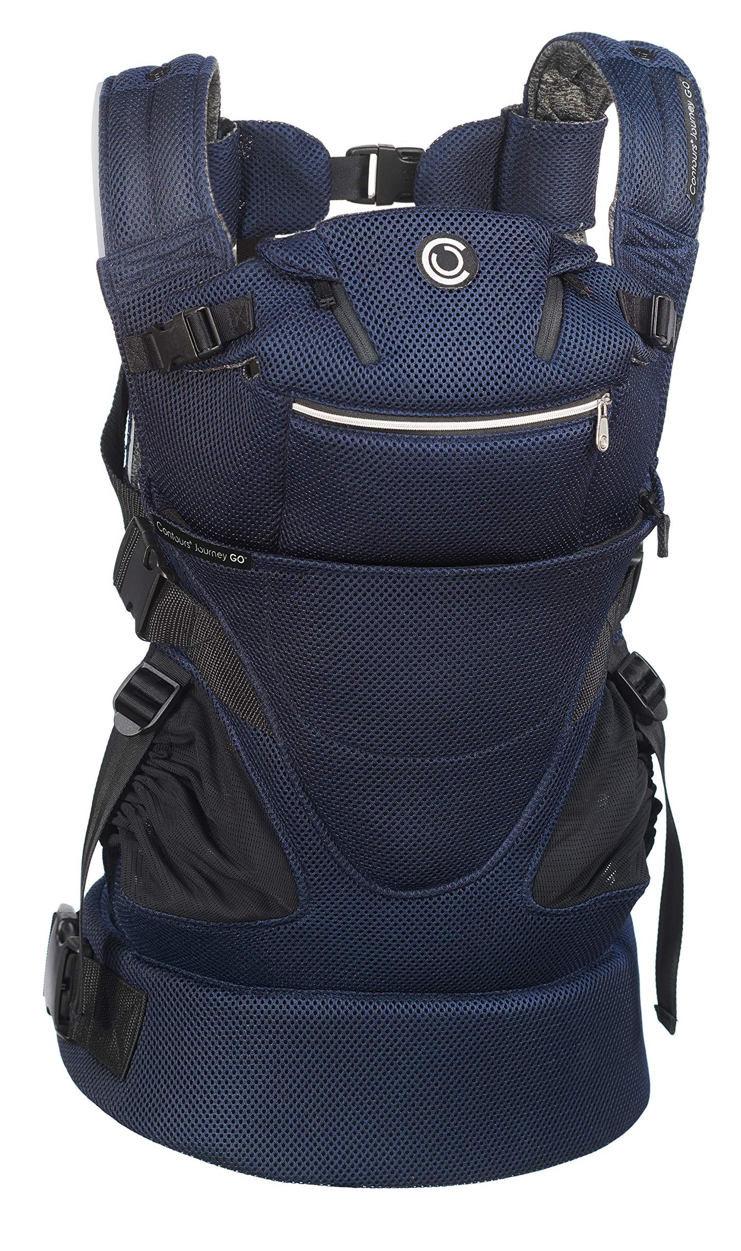 Contours - Portabebés para recién nacidos a niños pequeños | Journey GO 5 posiciones convertible fácil de usar con bolsillos para hombres y mujeres, cara hacia dentro, cara hacia fuera, parte