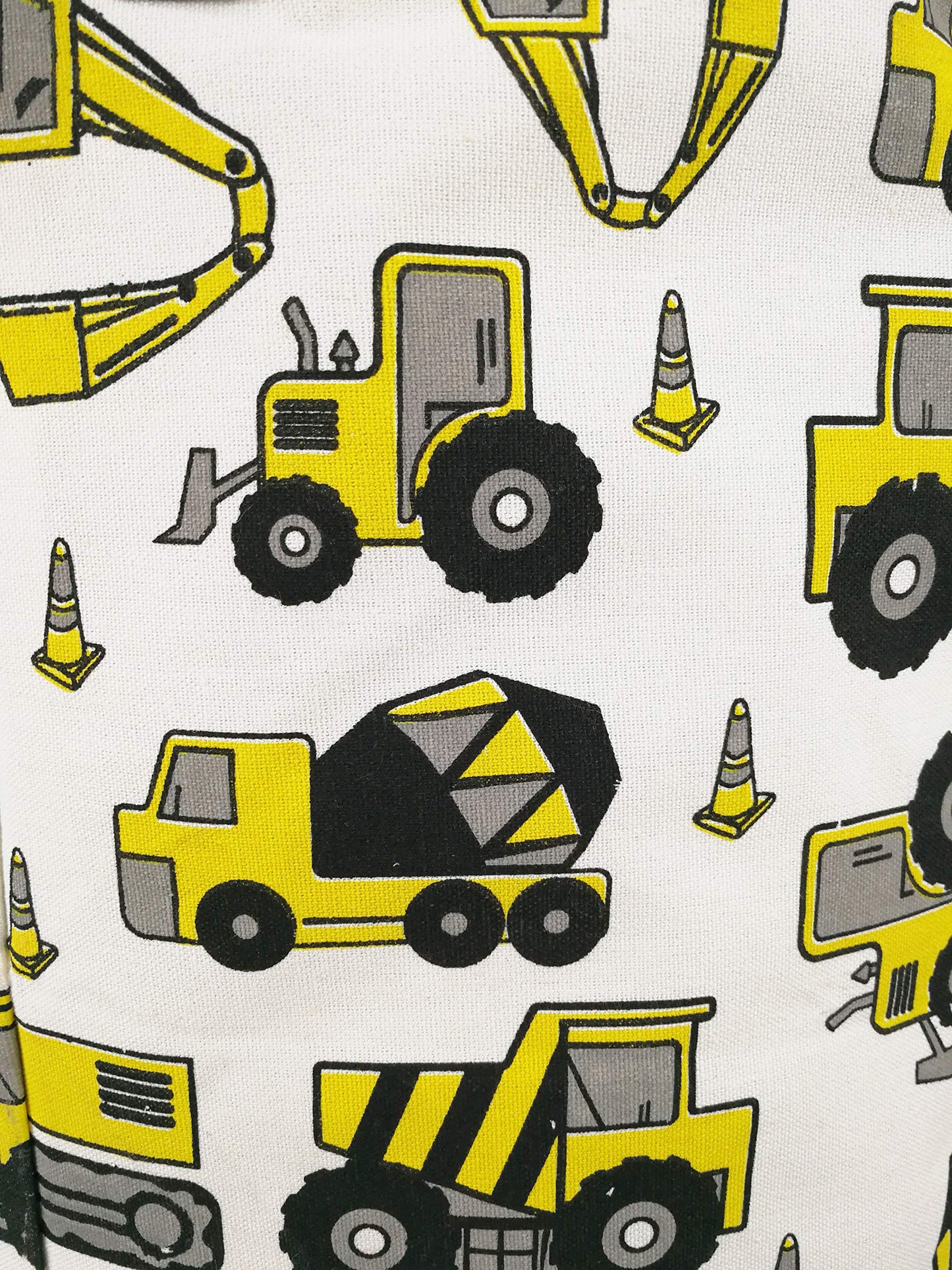 KUNRO Cesta de almacenamiento redonda de gran tamaño con revestimiento impermeable, cesta organizadora para ropa de guardería, juguetes (excavadora)