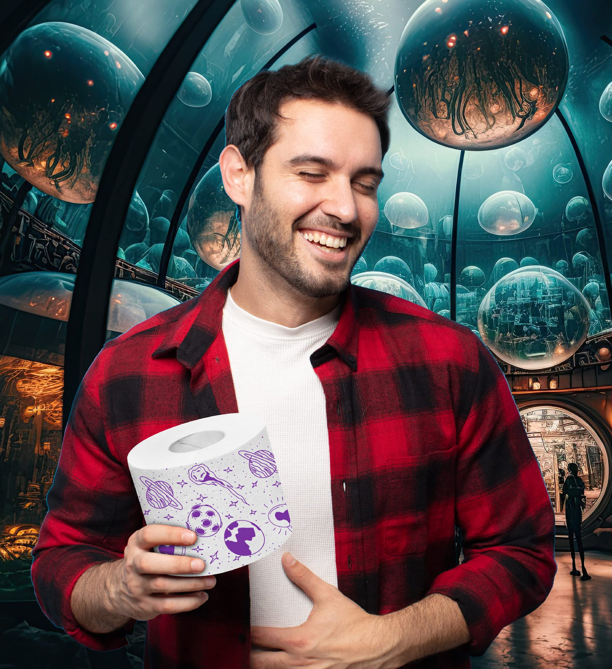 Papel Higiénico Impreso TP 2 Capas Hilarante 500 Hojas Para Decoración del Hogar