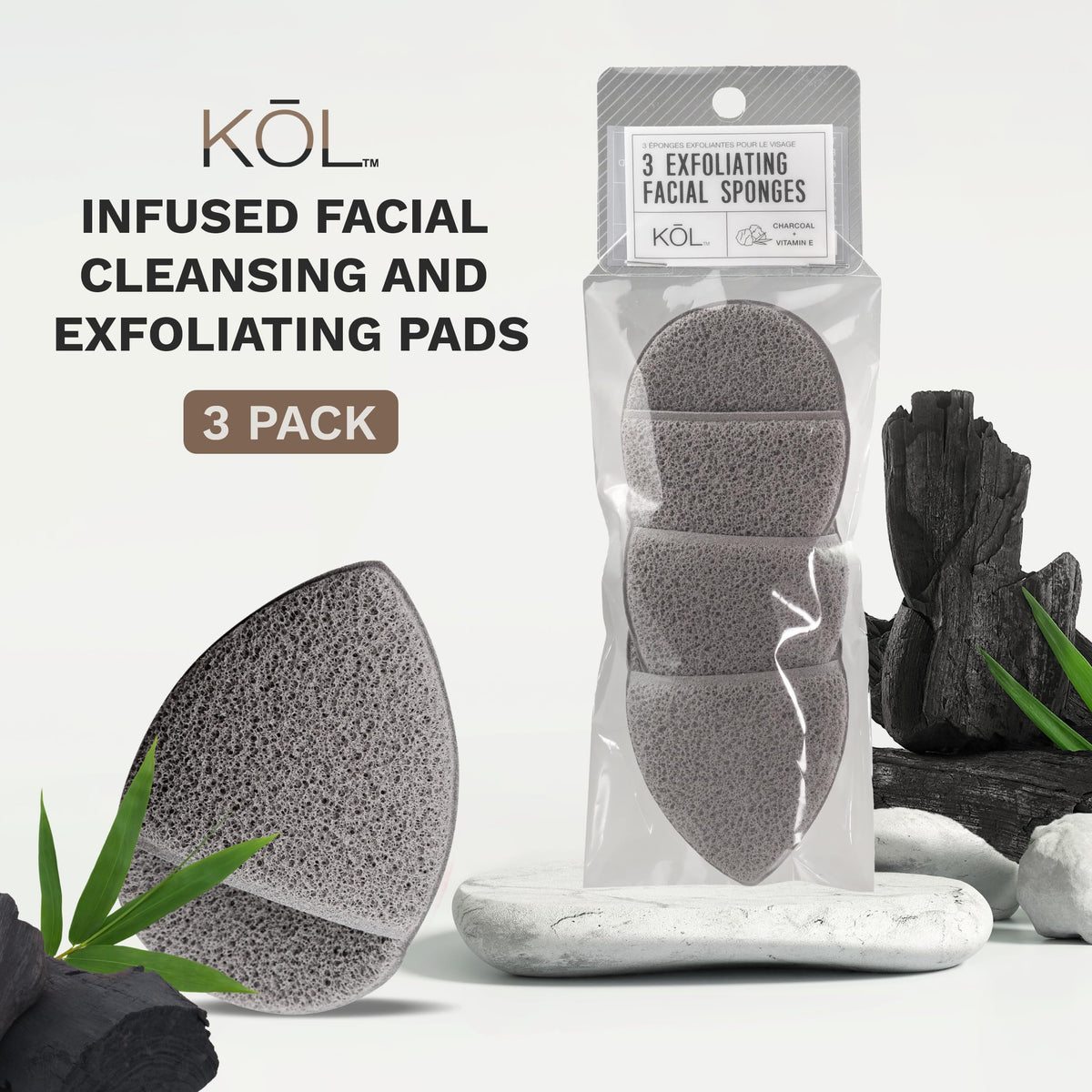 Exfoliante Facial con Carbón y Vitamina E para Limpieza Diaria y Eliminación de Maquillaje Marca Premium