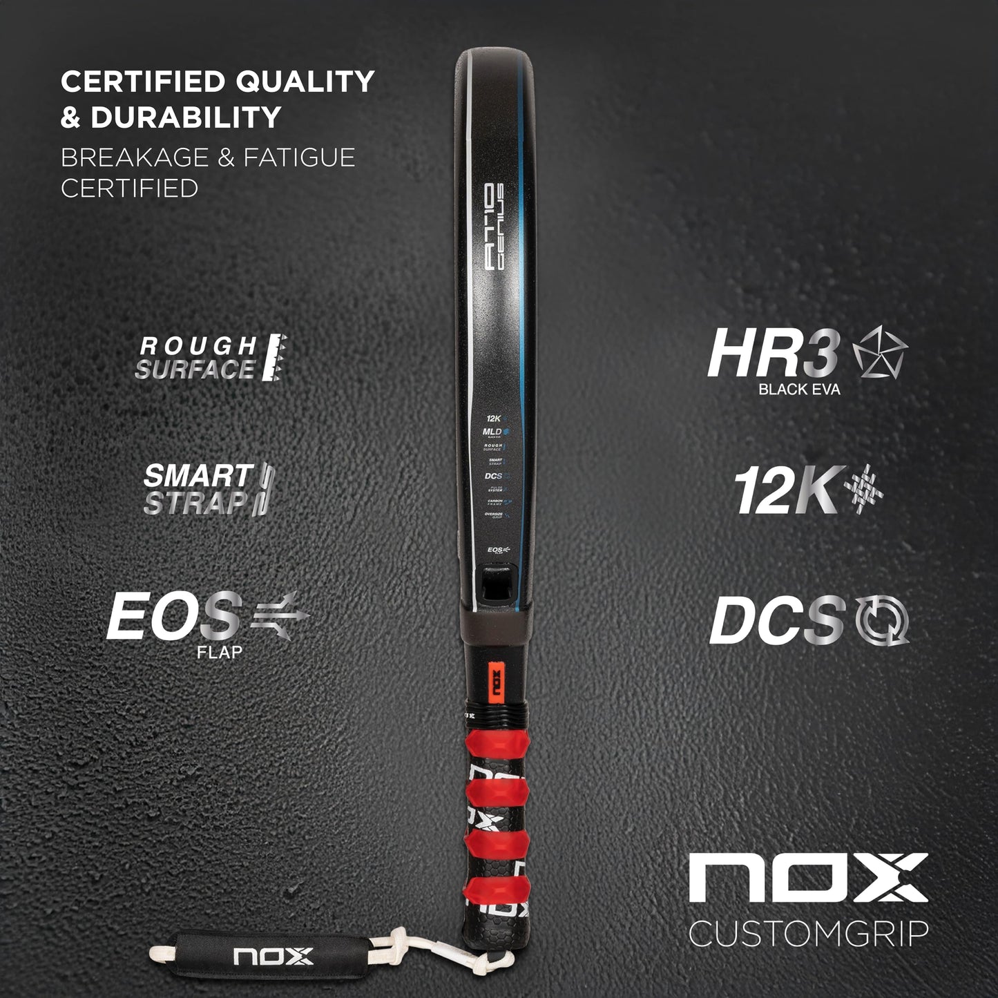 Pala de Pádel NOX AT10 Genius 12K 2024 de Agustín Tapia