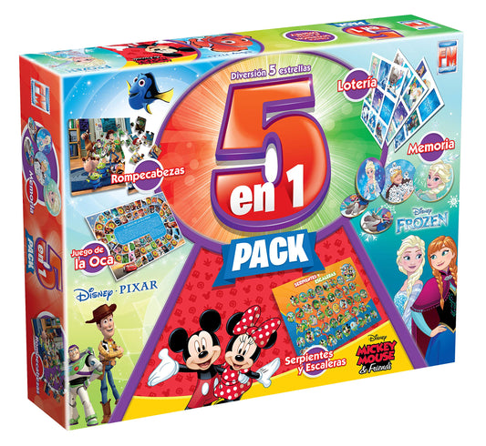 Disney 5 Juegos en 1 Play House Juego de Mesa Fotorama