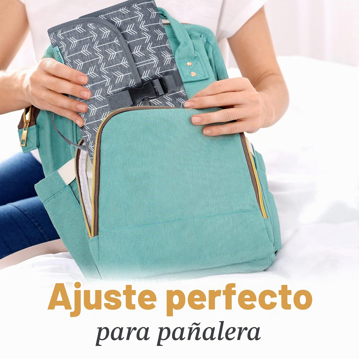 Kopi Baby cambiador portátil de pañales - Cambiador de pañales para bebé, bolsa de viaje con bolsillo para toallitas, diseño inteligente, cambiador portátil, kit de estación de viaje para bebé, regalo