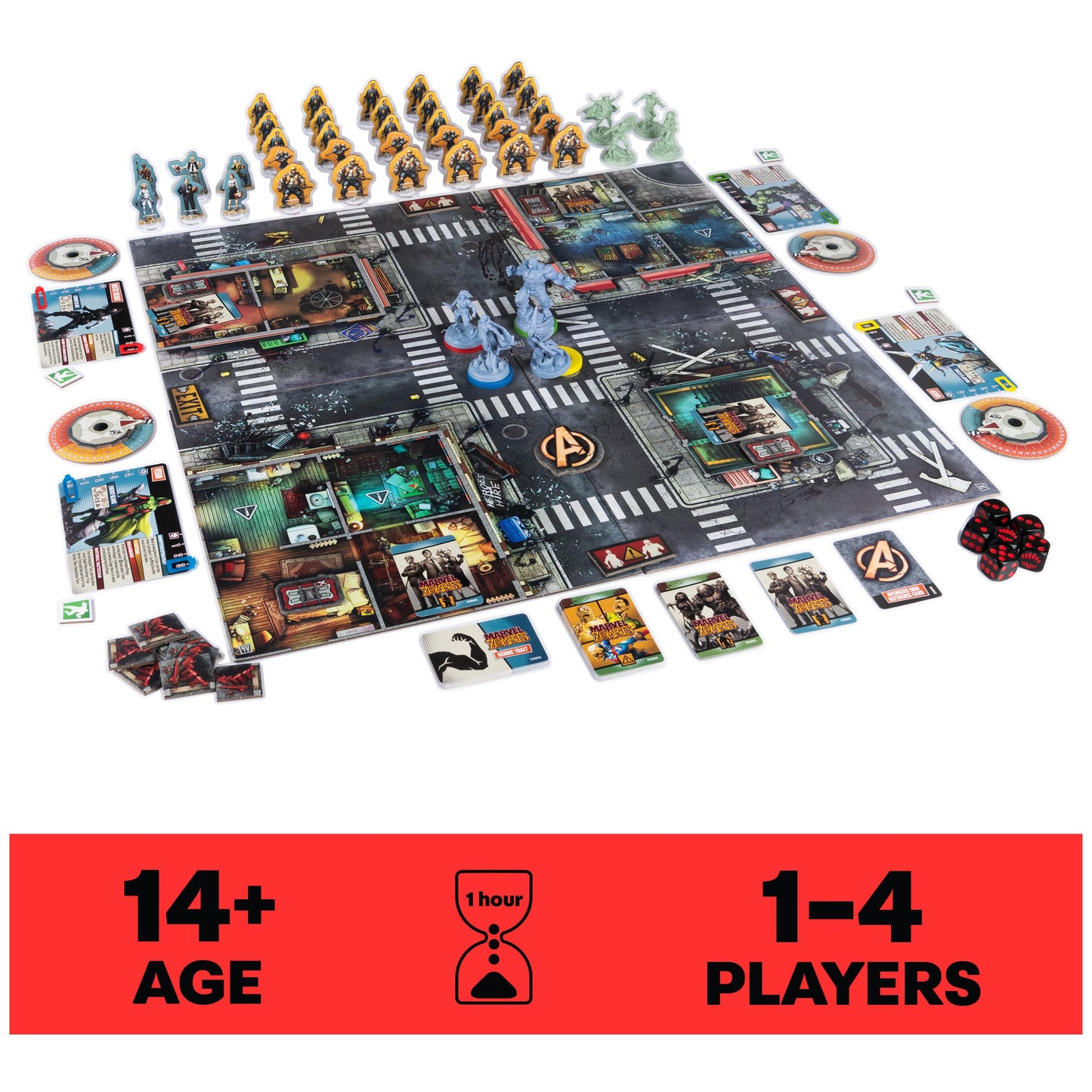 Juego de Mesa Spin Master Marvel Zombies Resistencia de Héroes Cifras Coleccionables para Adultos