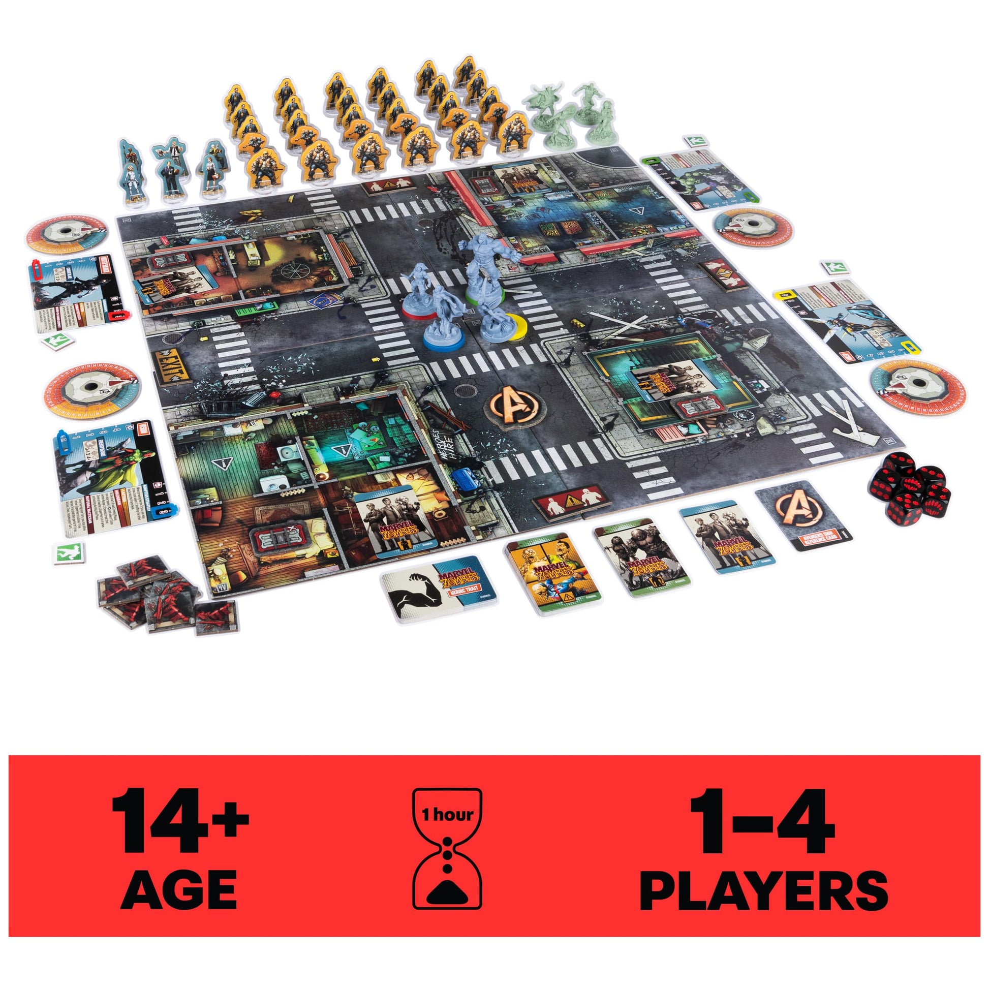 Juego de Mesa Spin Master Marvel Zombies Resistencia de Héroes Cifras Coleccionables para Adultos