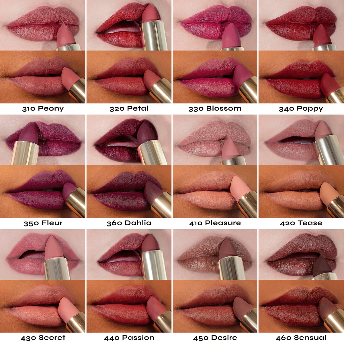 Milani, Labial en barra Mate, Color Fetish Lipstick Matte Flora (Peony)