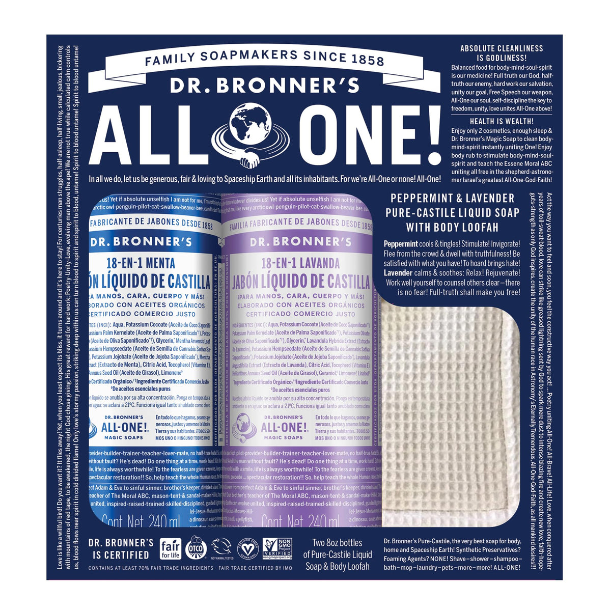 Dr. Bronner's Gift Set - Peppermint and Lavender