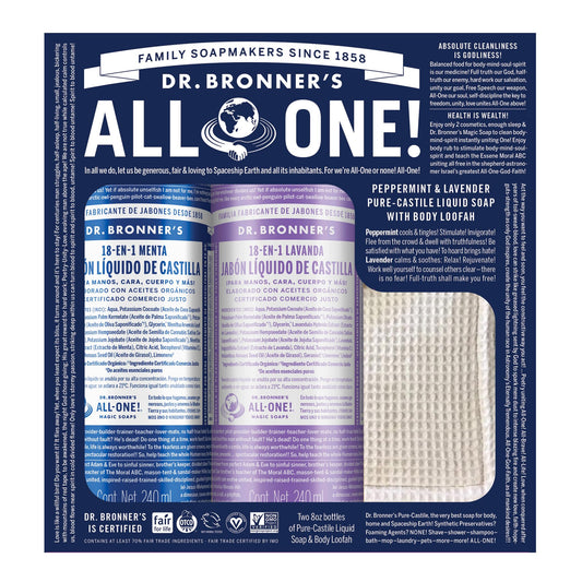 Juego de Regalo Dr. Bronner's Menta y Lavanda