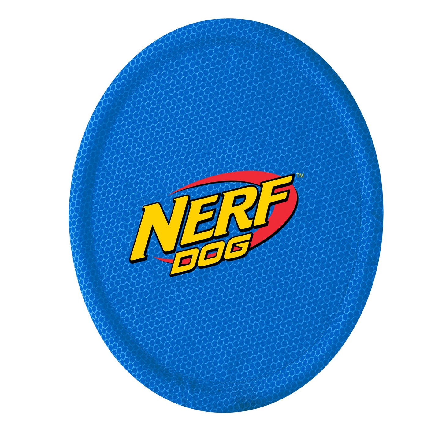 Juguete para Perro Nerf Dog Azul de Nailon Resistente al Agua y Durable Frisbee 9 Pulgadas para Razas Medias/Grandes