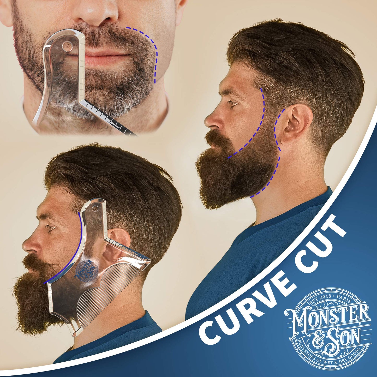 Herramienta de Moldeado para Barba Monster&Son