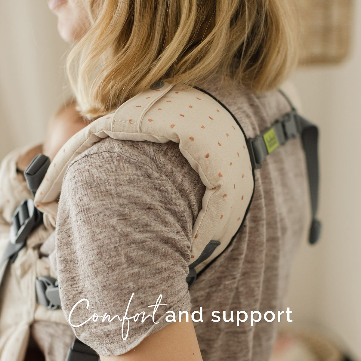 Boba X - Portabebés ajustable para recién nacidos a niños pequeños, 2 en 1 frontal convertible y mochila de 3,2 a 20,4 kg, portabebés ergonómico con correas cruzables (Hemisferio Ecru)