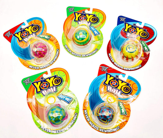 Paquete de 5 YoYo Ball Varios Colores y Patrones Devuelve Automáticamente