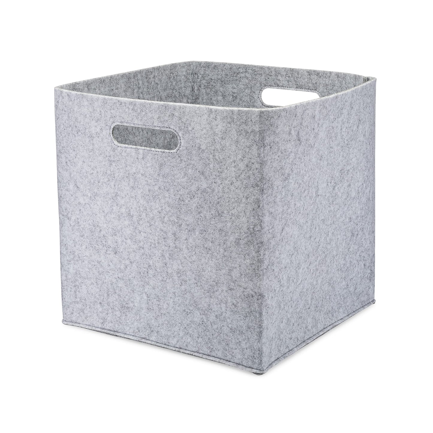 Parker - cubeta de fieltro para bebé, cubos de almacenamiento de 13 pulgadas para cuarto de bebé, color gris