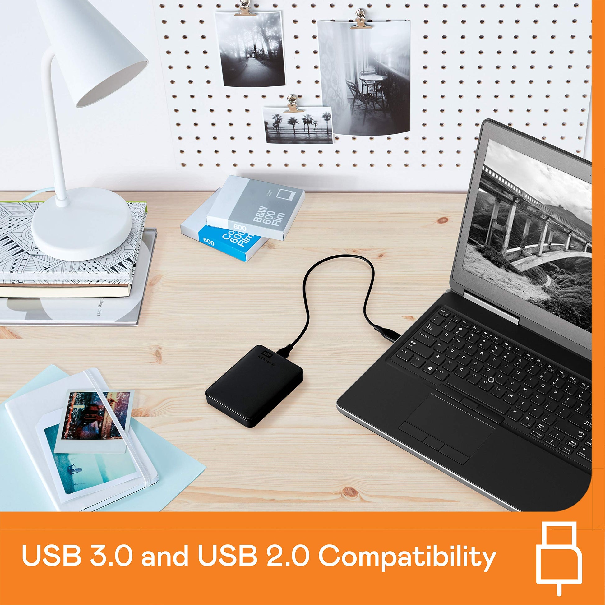 Disco Duro Externo Portátil Western Digital 4TB Negro USB 3.0