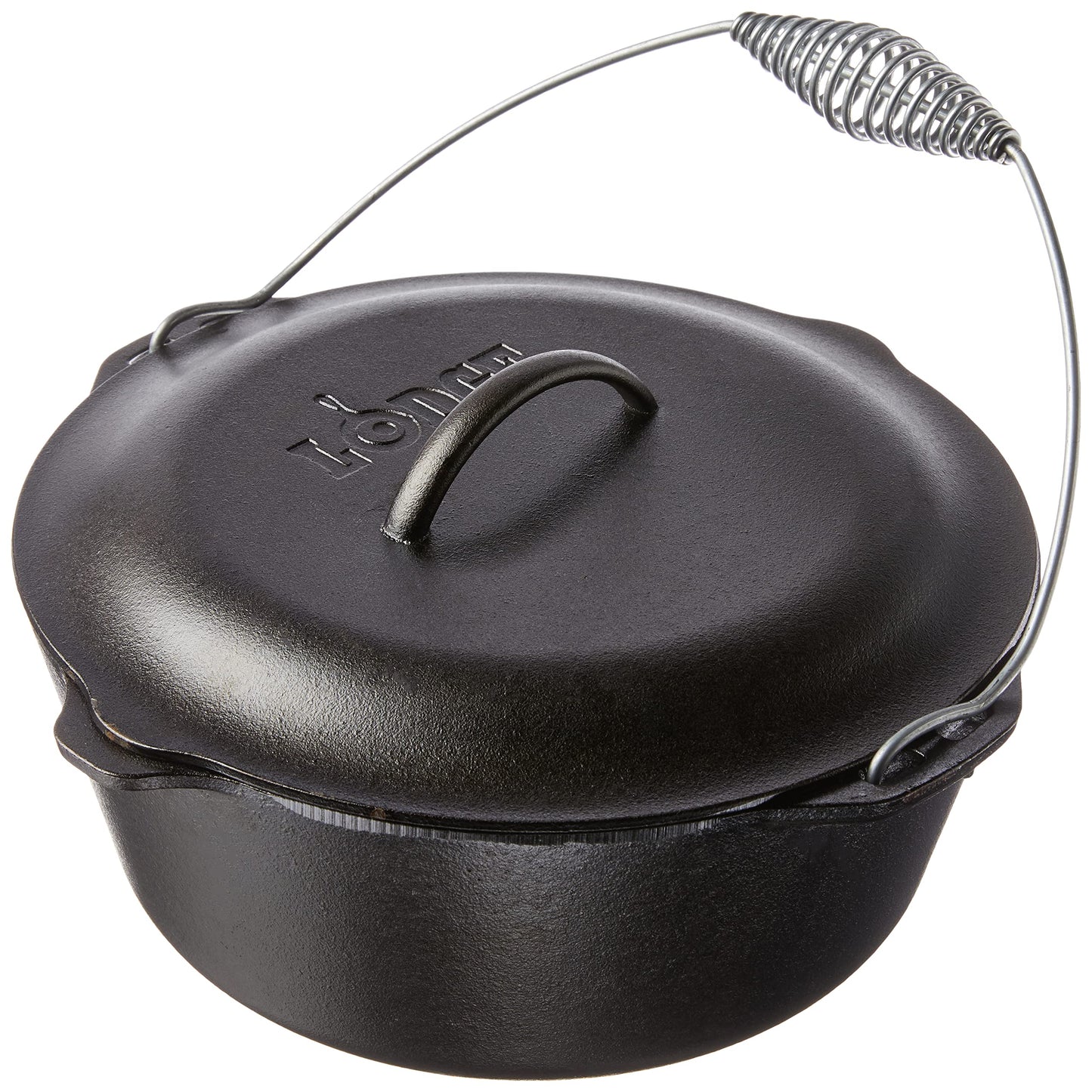 Lodge 7 Quart Cast Iron Dutch Oven - cacerolas (Negro, Plata, Negro / Plateado, Hierro fundido, Hierro fundido, EE.UU.)