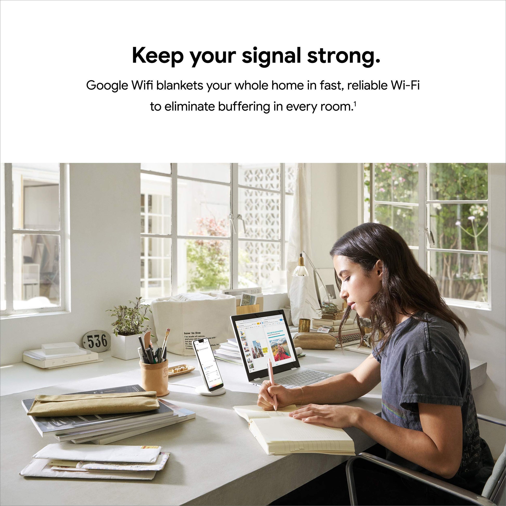 Google WiFi AC1200 - Sistema WiFi de Malla - Enrutador WiFi - Cobertura de 1500 pies Cuadrados - 1 Paquete