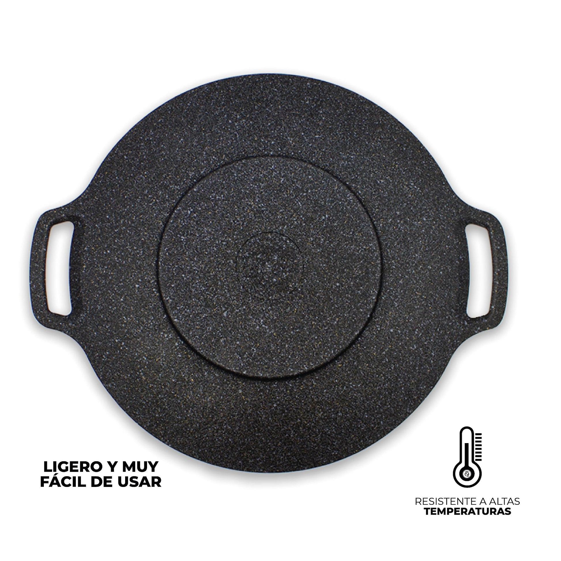 Comal De Mármol Con Inducción De 38 Cm