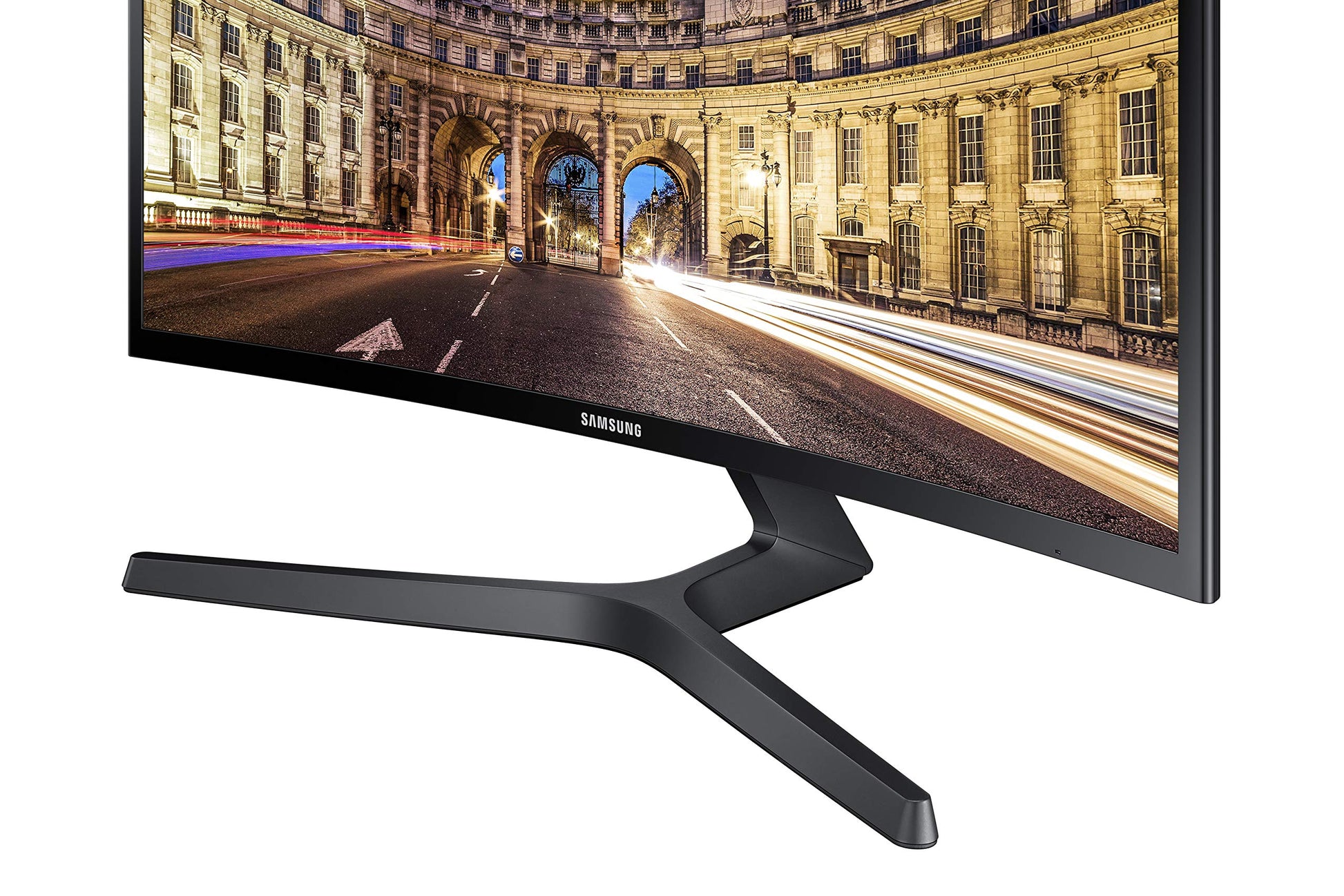 Monitor de Computadora SAMSUNG 27 Pulgadas Curvado Negro Ultra Delgado FHD 1080p AMD FreeSync Respuesta 4 ms HDMI DisplayPort Compatible con VESA Amplio Ángulo de Visión
