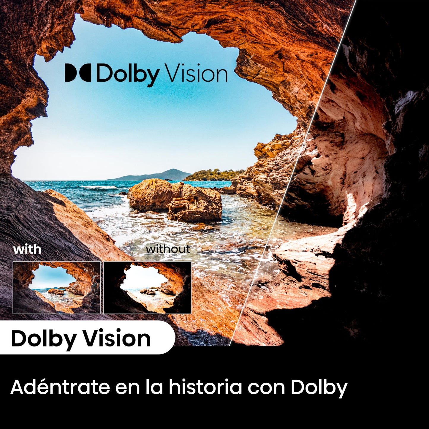 Hisense Television A6N Pantalla 58 Pulgadas, Smart Vidaa TV UHD 4K,Control Remoto por Voz con Alexa, Dolby Vision, Amplia Gama de Colores, Modo de Juego Plus,ALLM, mira TV en Vivo sin Cable