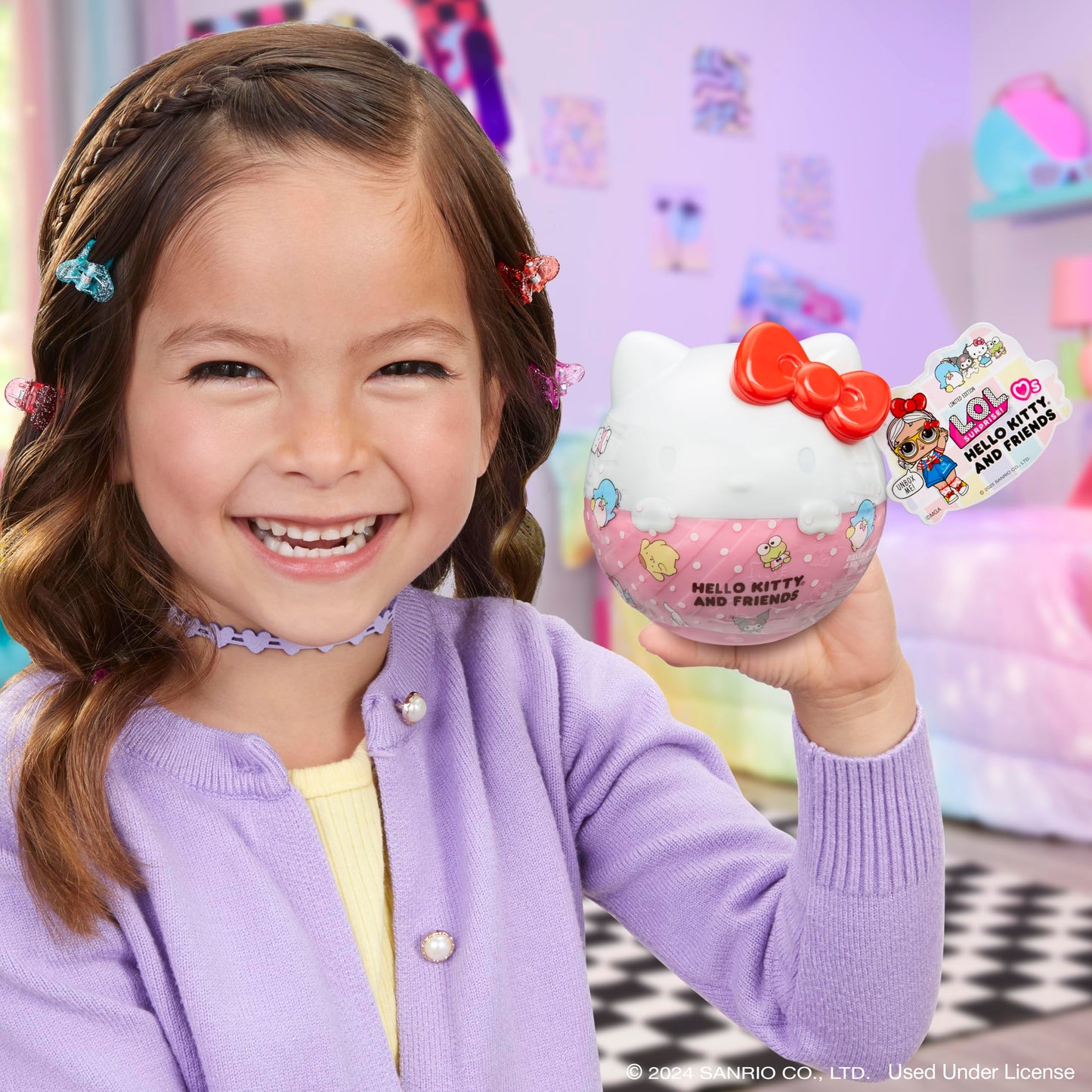 L.O.L. Surprise! Loves Hello Kitty and Friends - 1 muñeca con 7 sorpresas, Surtido Aleatorio, 8 peques de edición Limitada para coleccionar, Regalo Ideal para niños Mayores de 4 años