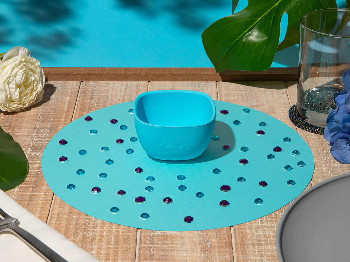 Avanchy - Juego de cuencos de silicona para bebés y niños pequeños para alimentar alimentos, 4 onzas, color blanco