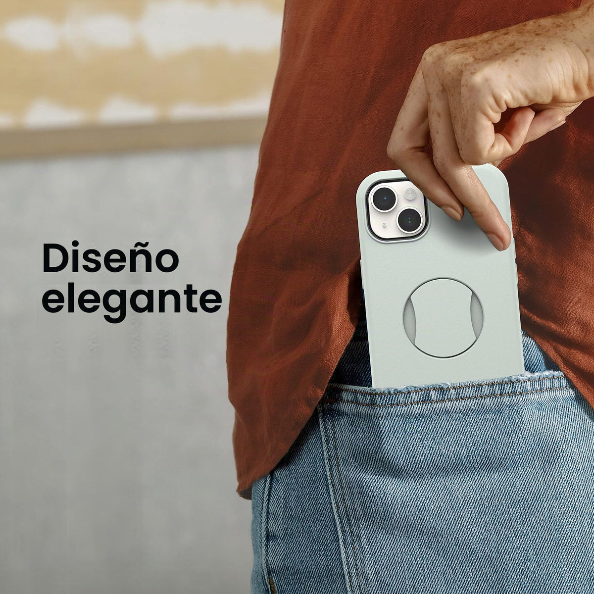 Funda para iPhone 14 Plus OtterBox Verde OtterGrip Symmetry con Agarre Integrado y Compatibilidad MagSafe