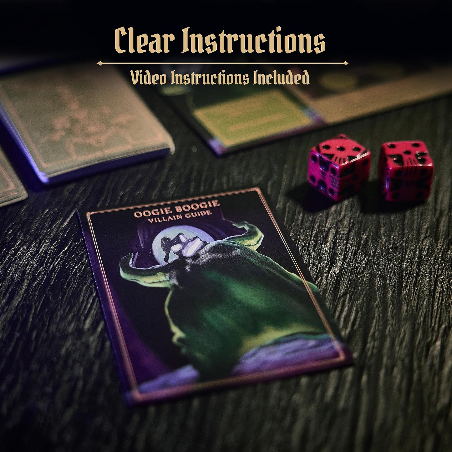 Ravensburger Disney Villainous: Lleno de susto, Juego de Mesa de Estrategia para Mayores de 10 años | Línea galardonada | con Oogie Boogie
