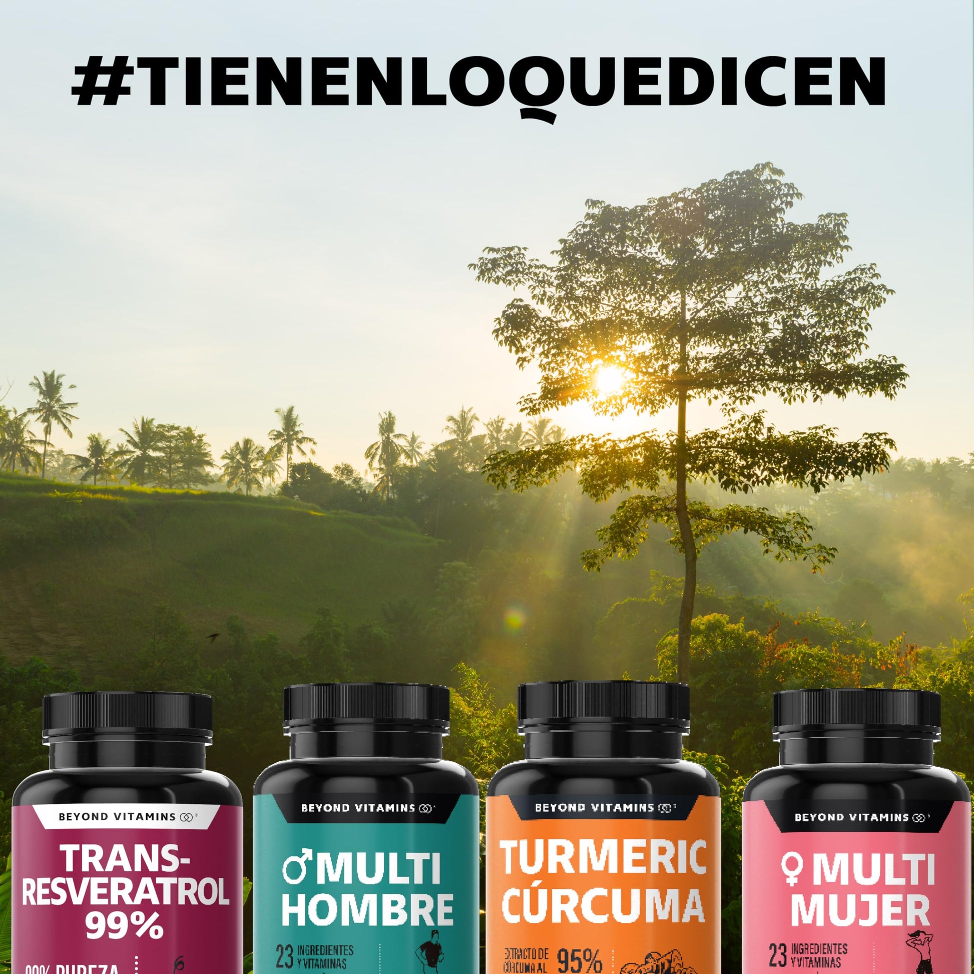 Cápsulas Veganas Beyond Vitamins Blanco Alta Concentración de Resveratrol Calidad Premium 2 Meses