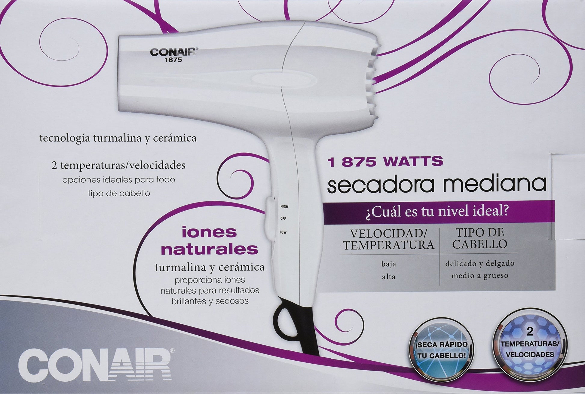 Secadora 1875 Watts 303ES Blanca Mediana