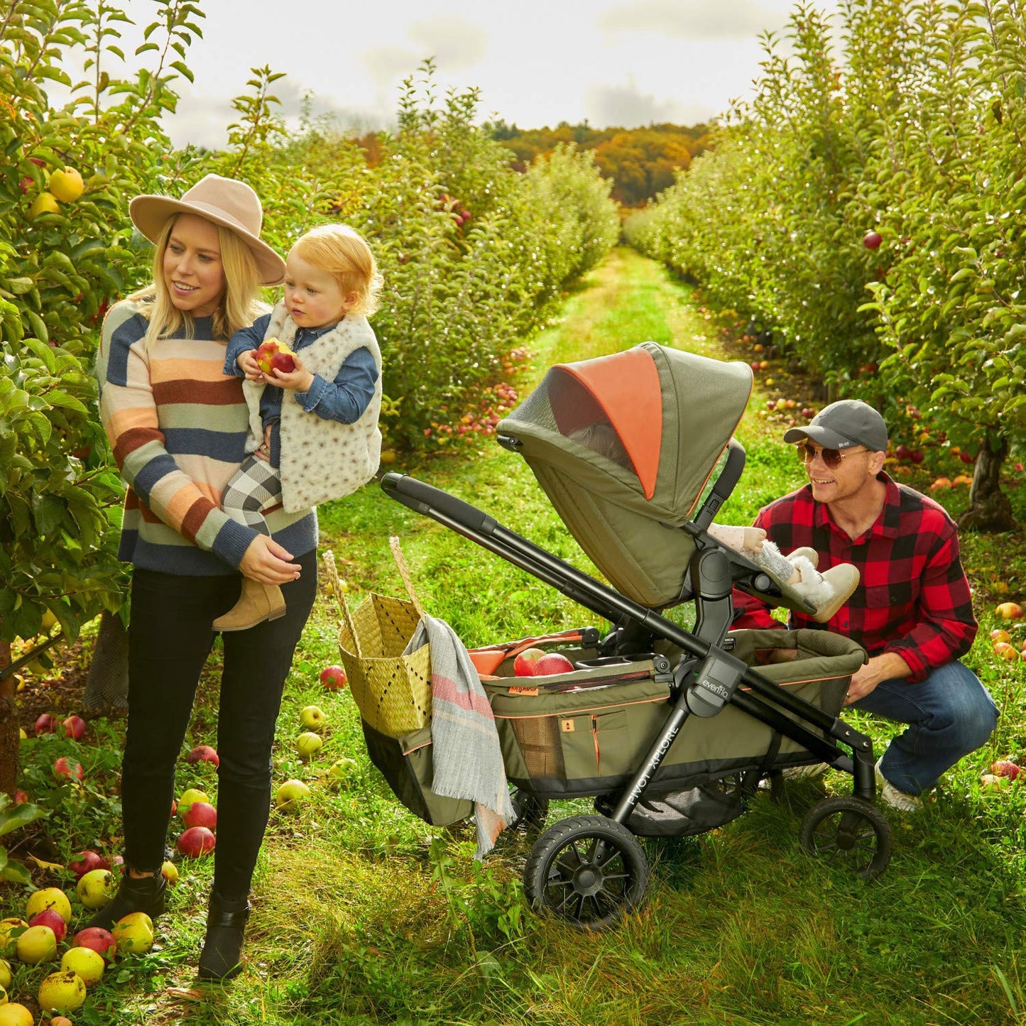 Silla de Paseo Pivot Xplore Wagon Ranger Green con Segundo Asiento