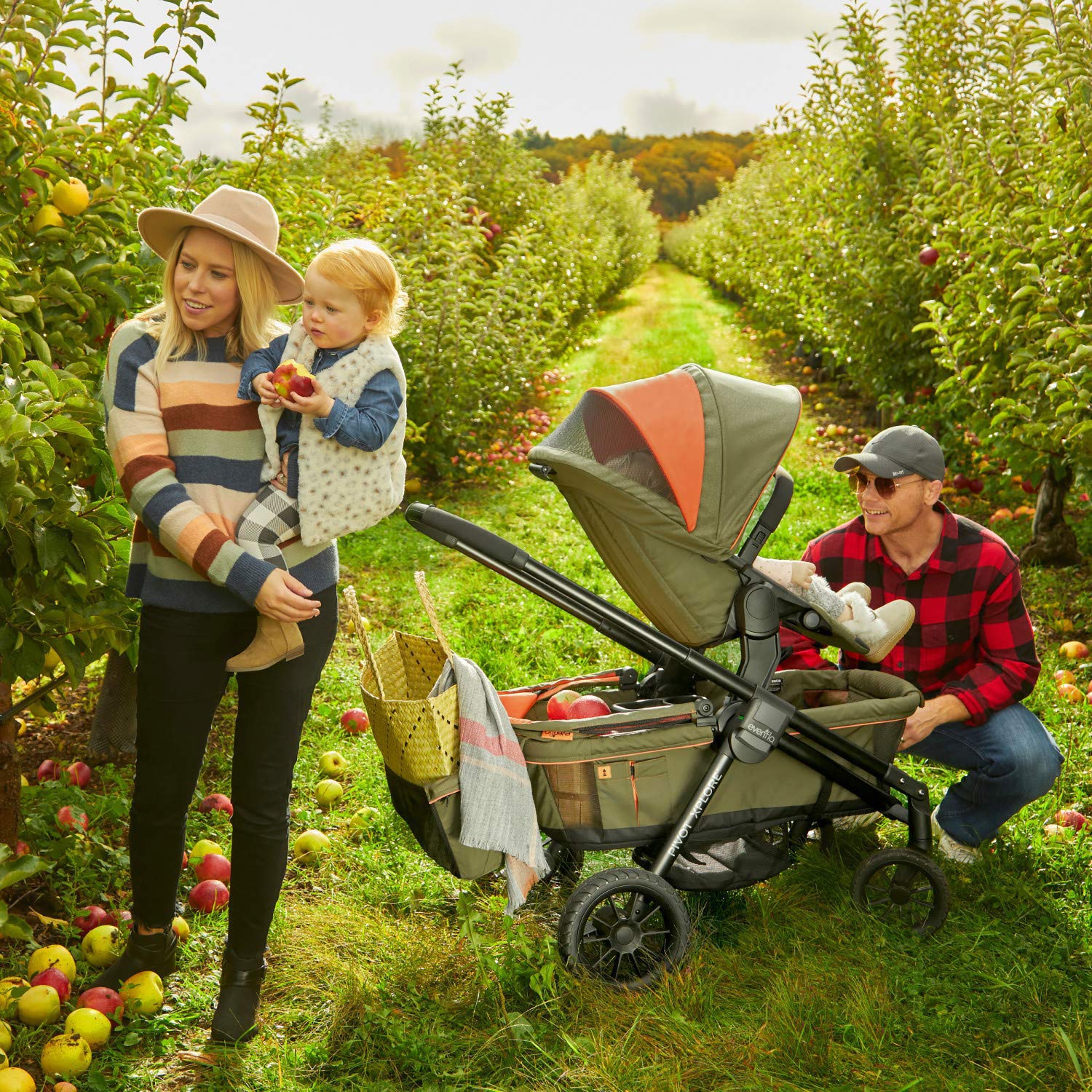 Silla de Paseo Pivot Xplore Wagon Ranger Green con Segundo Asiento