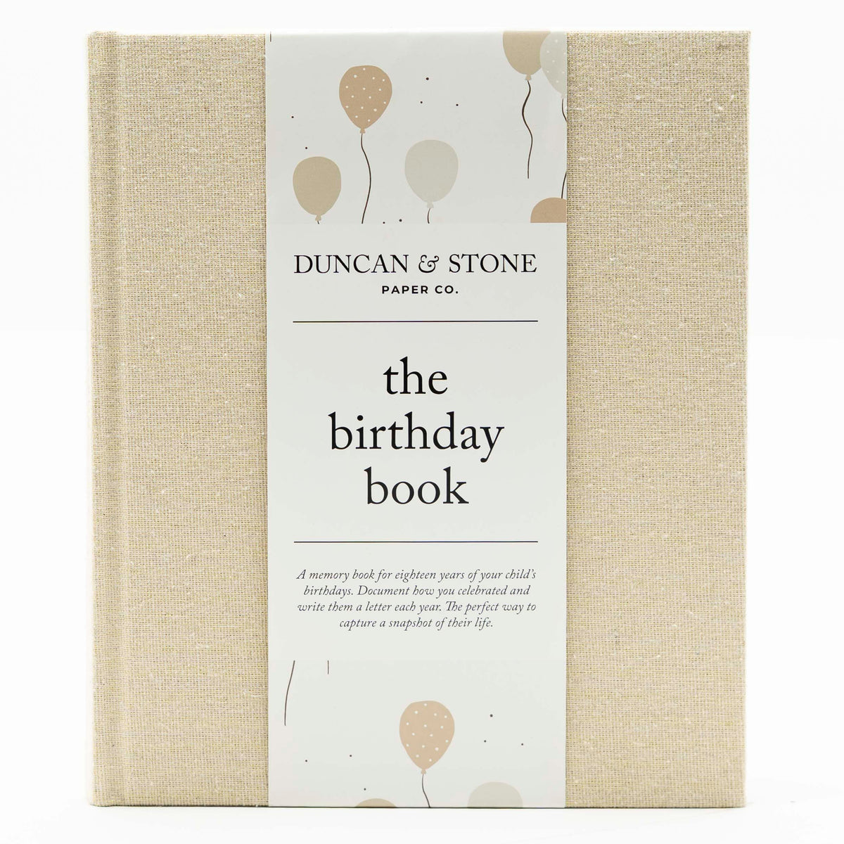 Libro de Cumpleaños Duncan & Stone para Bebés y Álbum de Memoria