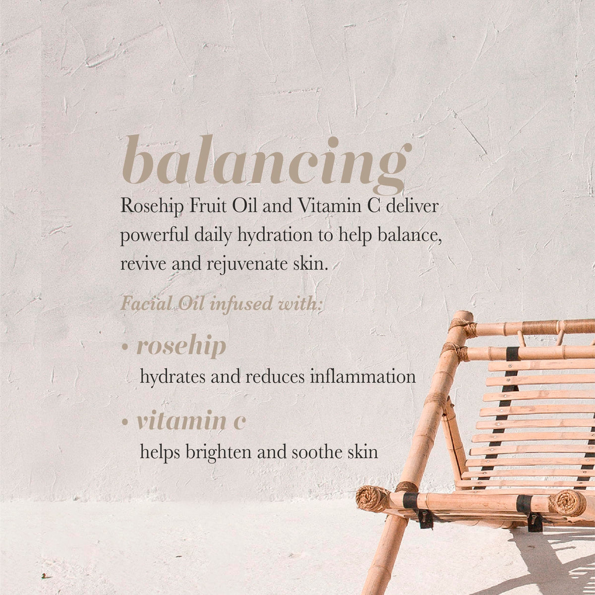 Pearlessence Rosehip + Vitamin C Balancing Facial Oil, 1.83 fl. oz.