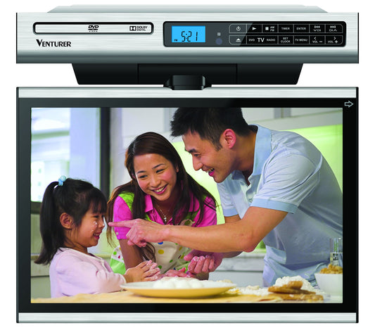 Televisor LCD y Reproductor DVD Combinado Venturer KLV3915 en Cocina 15.4 Pulgadas