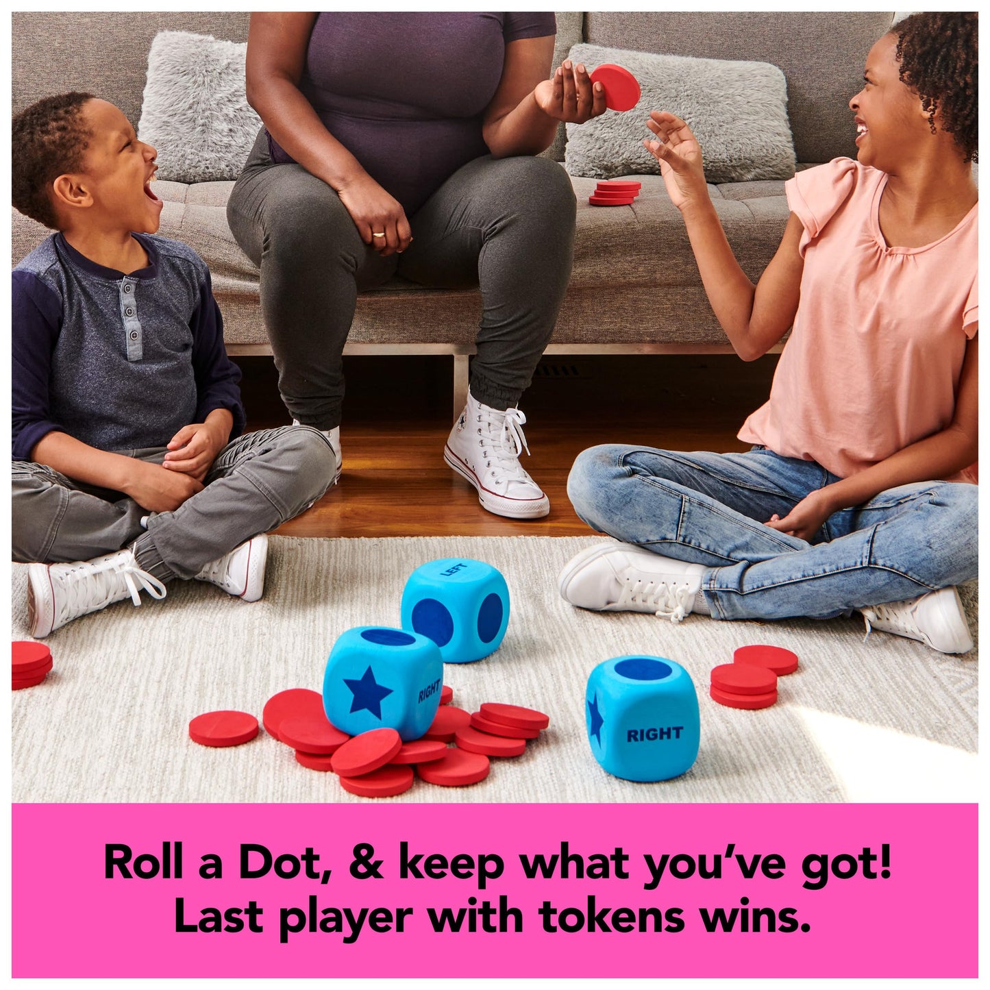 Juego de Mesa Spin Master Izquierda Centro Derecha Gigante para Niños y Adultos