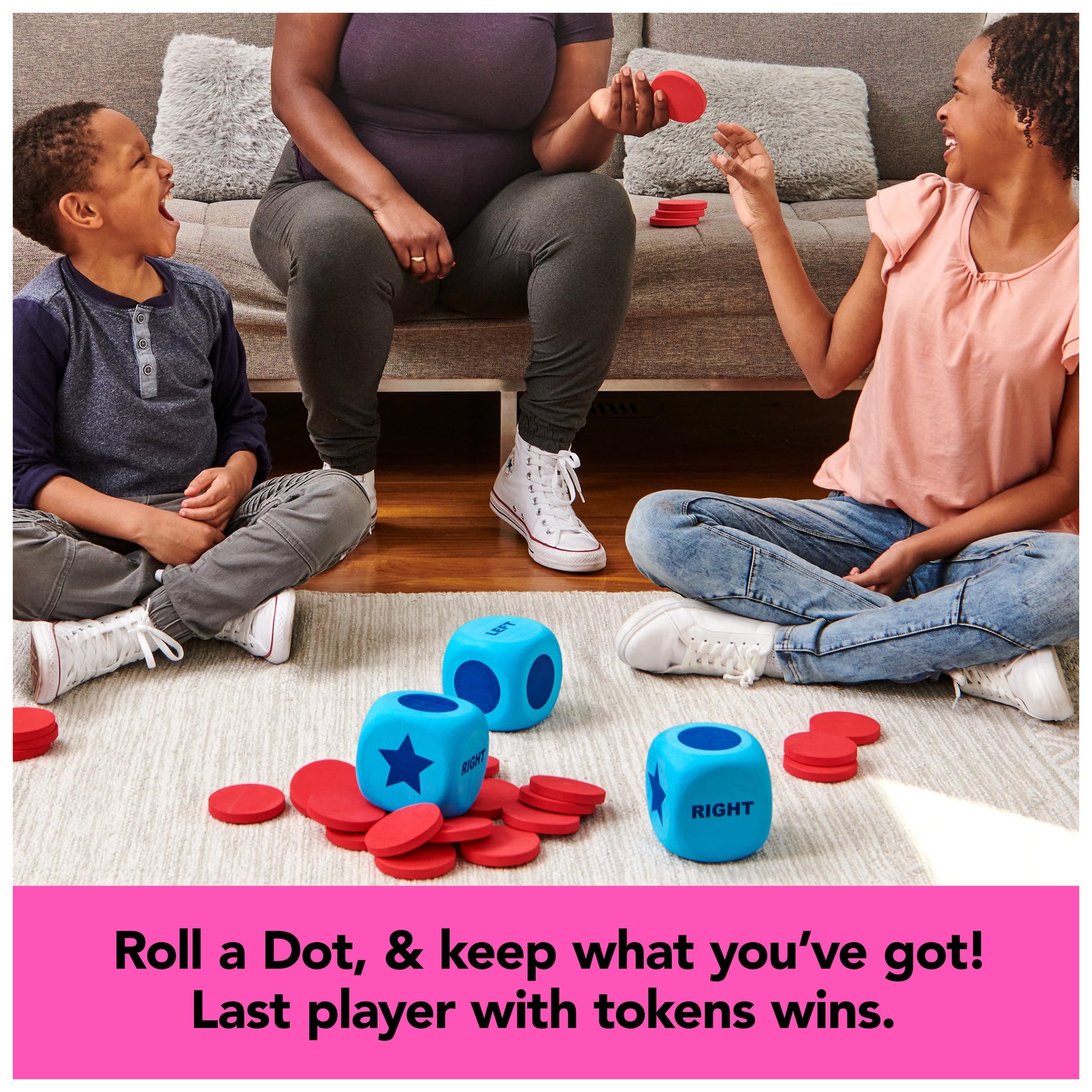 Juego de Mesa Spin Master Izquierda Centro Derecha Gigante para Niños y Adultos