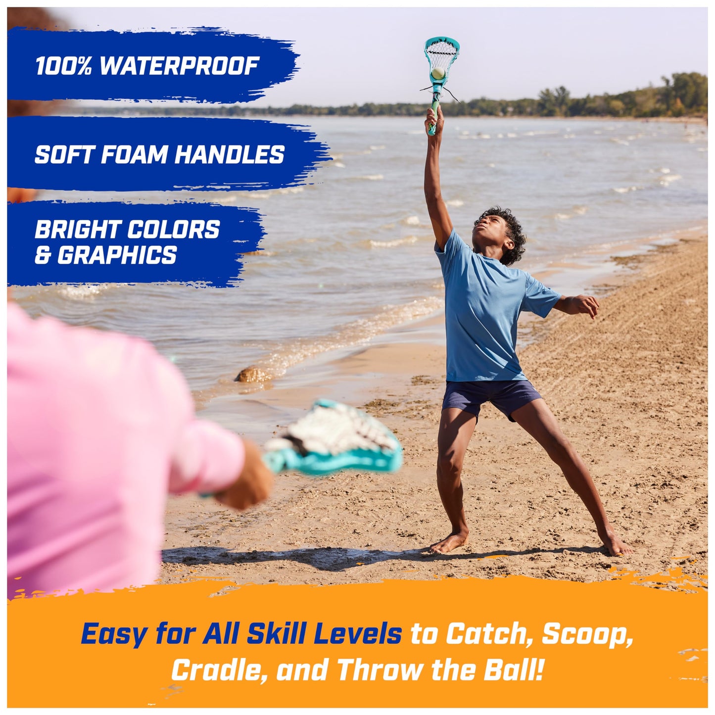 Juego Hydro Lacrosse SwimWays Azul para Adultos y Niños