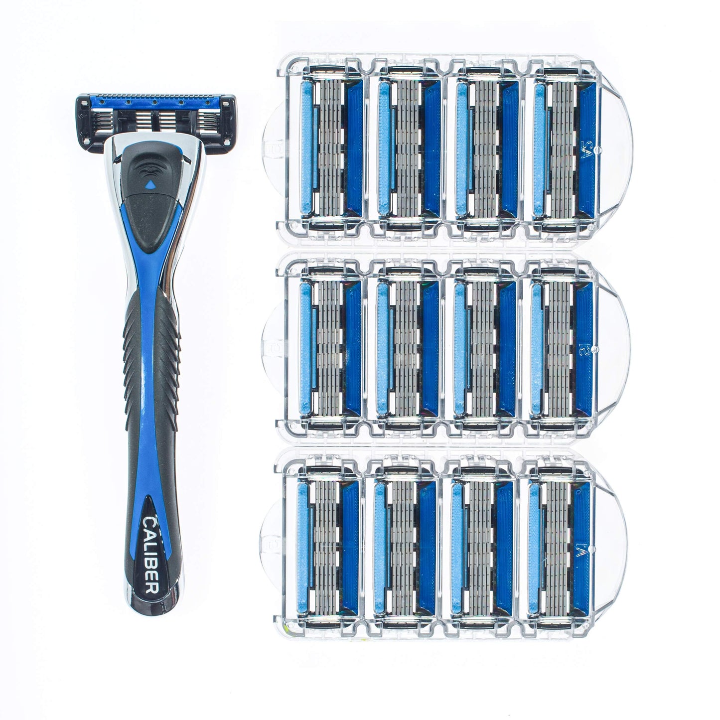 Personna Sistema de afeitar de 5 cuchillas para hombre, maquinillas de afeitar para hombre, mango de afeitar con 12 cartuchos de repuesto