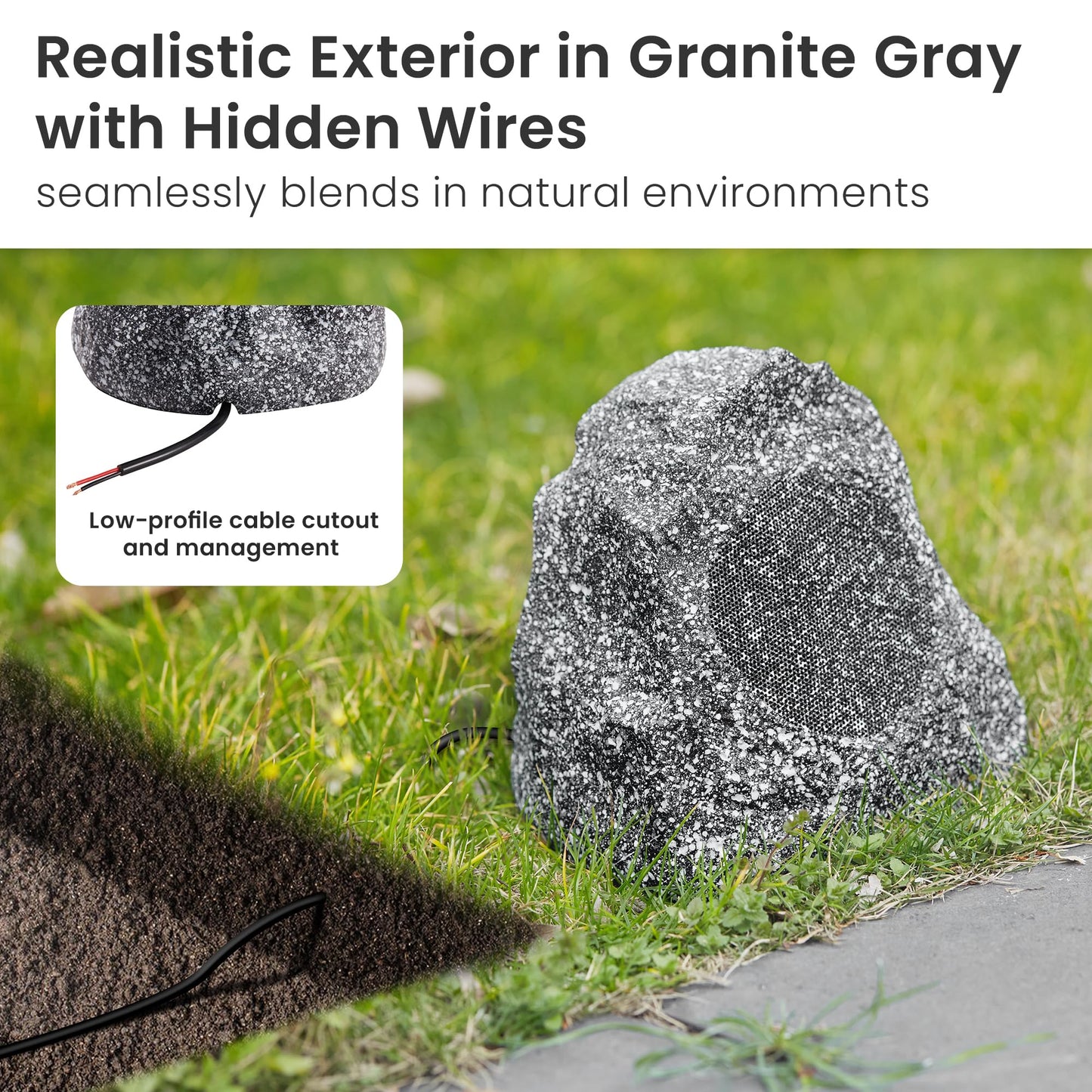 Bocinas Rock Theater Solutions Gris Granito para Exterior