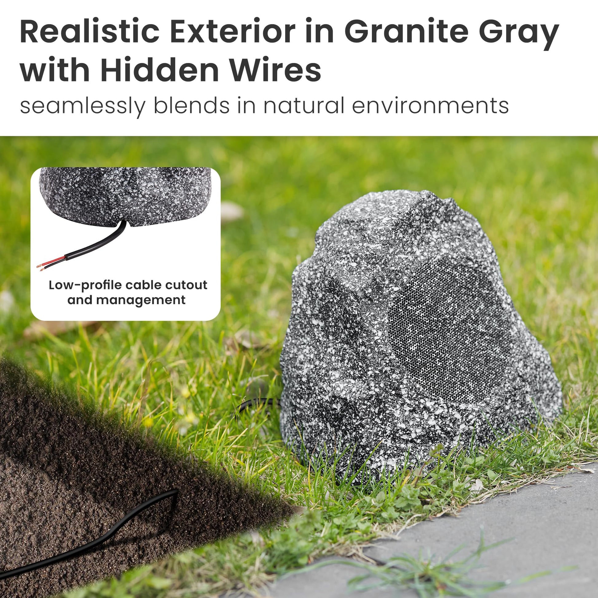 Bocinas Rock Theater Solutions Gris Granito para Exterior