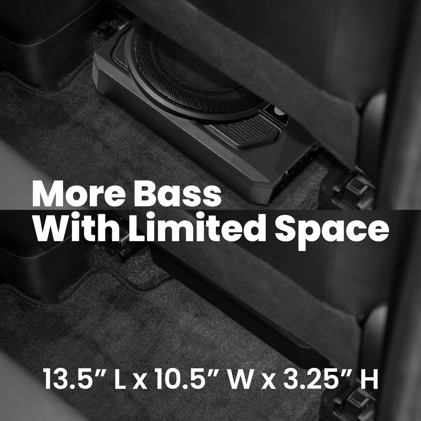 Planet Audio Subwoofer Amplificado para automóvil P10AWK: 1000 vatios, Perfil bajo, subwoofer de 10 Pulgadas, Kit de instalación de Amplificador de Calibre 8 Incluido.